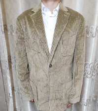 Baldessarini giacca da caccia classica 100% cotone velluto a coste beige blazer 44L
