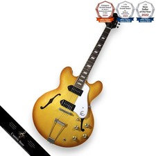 Epiphone Casino Royal Tan Chitarra elettrica 2,76 kg super leggera condizioni...