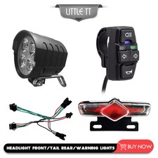 Set luci bici elettrica 3 in 1
