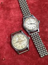 orologio roamer brevette lotto 2 pezzi militare epoca seconda guerra mondiale