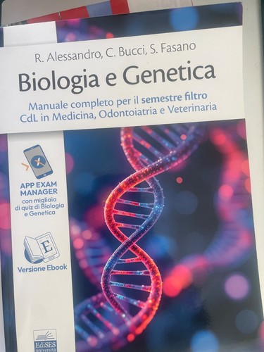 Manuale biologia genetica - biologia,