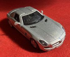 KINSMART Modellino Auto MERCEDES BENZ SLS AMG 1:36 metallo Grigio ruote gomma