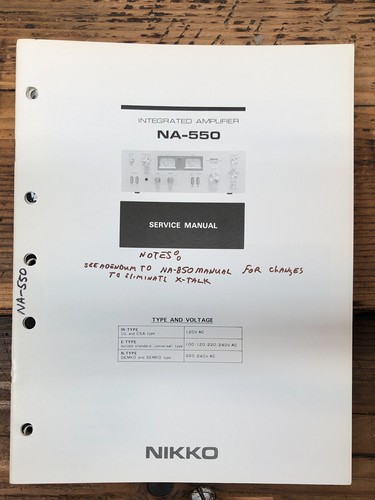 Nikko 550 amplificatore - nikko,
