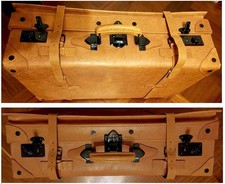 Set di 2 Valigie pelle Vintage