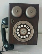 Telefono da parete in legno