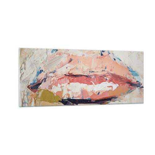 Quadro vetro 100x40cm - su, bocca