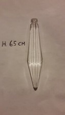Goccia Cristallo per ricambio lampadari antichi, prisma h 6,5cm #5