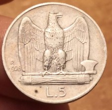 5 Lire 1926 Aquilino, Vittorio