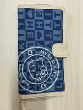 Portafoglio blu Hello Kitty Dim: 20x12cm