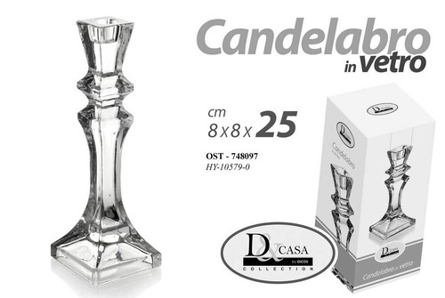Candelabro vetro candeliere - vetro,