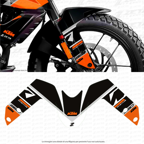 Kit adesivi parafango per - , ktm
