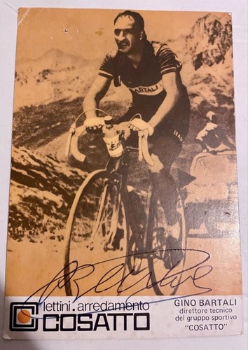 Autografo gino bartali - autografo,