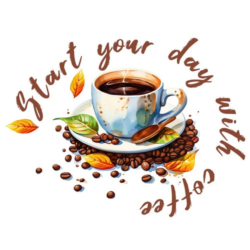 Adesivi murali tazza - murali, caffè