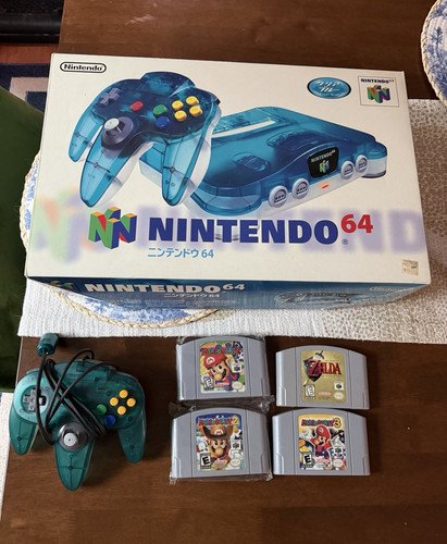 Console nintendo blu chiaro - console,