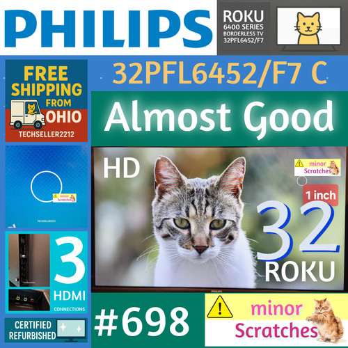 Philips 720p smart - 32", hd(720p