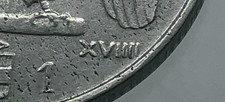 1 LIRA IMPERO 1940 ANNO XVIIII
