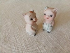 Porta sale e pepe in ceramica porcellini