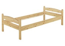 Letto anche per bambini 100x200 Pino massello, doghe rigide-materasso 60.32-10M