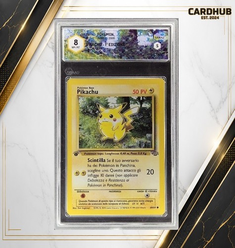 Carta pokemon pikachu - carta, jungle