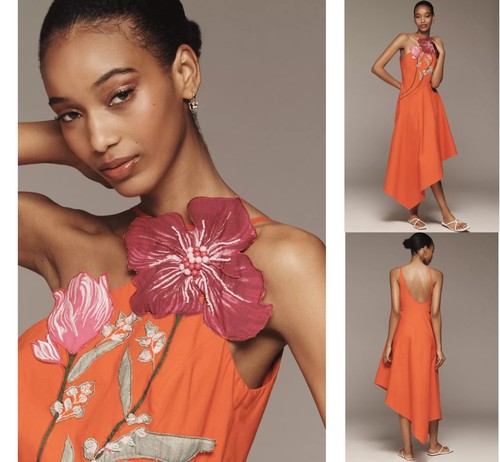 Abito midi anthropologie - abito,