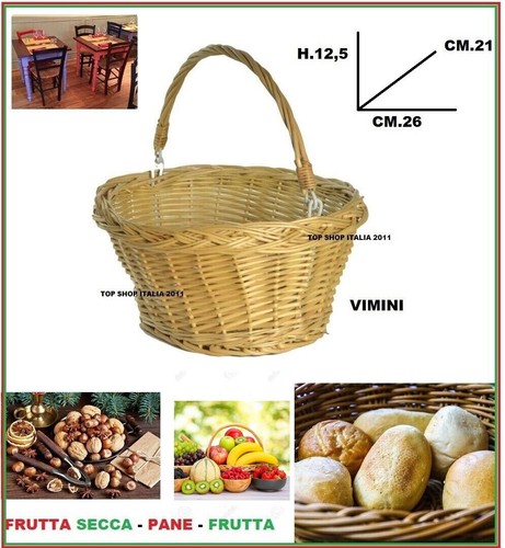 Cestino cesto vimini porta - vimini,