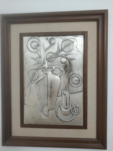 Quadro con bassorilievo - , su