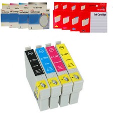 EPSON 1291-1294 CARTUCCE COMPATIBILI NO ORIG BK C M Y KIT 4 5 10 15 20 30