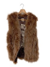 HAUTE HIPPIE Smanicato di pelliccia Donna Smanicato Taglia IT 40 marrone