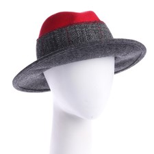 Hut Woolrich Grau Rot One Size
