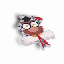 10 PZ Ciondolo in metallo Gufo