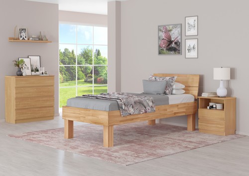 Letto singolo faggio 100x200
