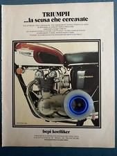 Rara Pubblicita’ Moto TRIUMPH DAYTONA 500 del 1972