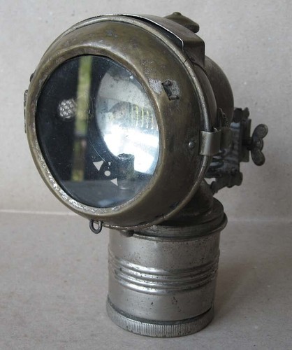Antica lampada bici - antica, tedesca