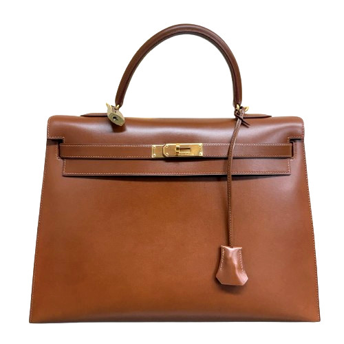 Borsa hermes kelly - gold, box