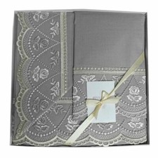 Completo Lenzuola Renato Balestra "Penelope" Letto Matrimoniale Puro Cotone