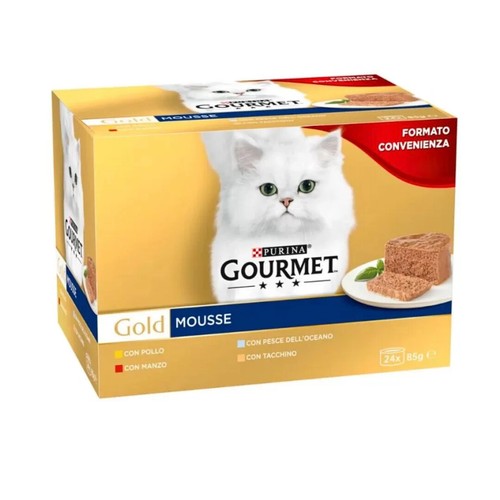 24x85gr gourmet gatto - gatto, gold
