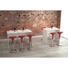 Tavolo alto per bar ristoranti mense punti ristoro aree caffe' moderno 160x70 cm