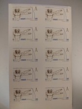 Lotto 10 francobolli Posta1 3,00 cad valore totale 30€ Vitruviano + etichette P1
