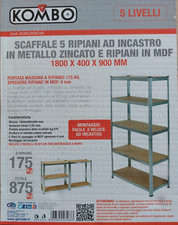 Scaffale 5 ripiani ad incastro