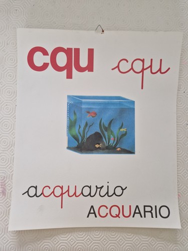 Abecedario parete vintage - a,