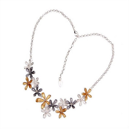 Collana placcata argento con