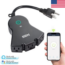 HBN WiFi Smart Plug con 3 prese indipendenti funziona con Alexa/Google Assistant