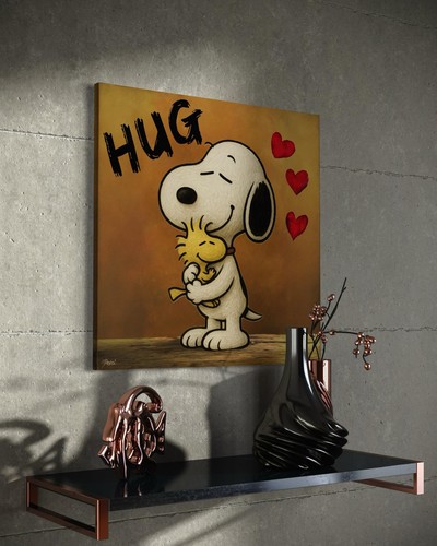 Quadro tela snoopy - quadro,