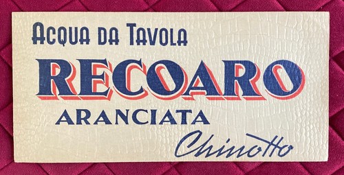 Recoaro busta pubblicitaria - recoaro,