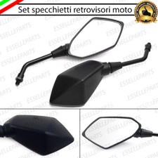 COPPIA SPECCHIETTI RETROVISORI NERI PER GILERA STALKER 50 MOTO SCOOTER M8 M10
