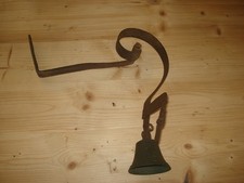 Antica Campanella A Muro Bronzo E Ferro Con Molla Antico Campanello 800