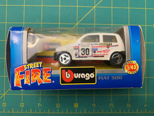BBURAGO 1/43 Street Fire #4138 FIAT 500 Rally N.30 Scott nuovo con scatola