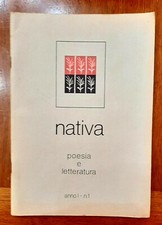 POESIA E LETTERATURA " NATIVA " ANNO 1 NUMERO 1
