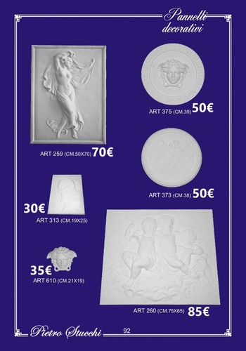 Pannelli decorativi gesso - pannelli,