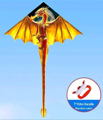 Grande aquilone drago - grande, giallo